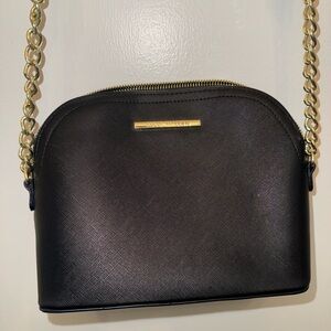 Steve Madden Black Crossbody Bag with Gold Chain